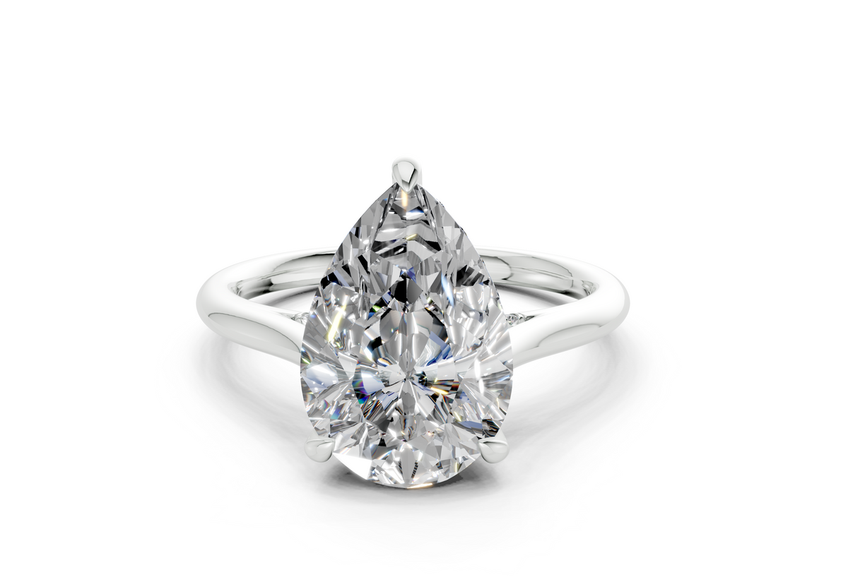 Elka Pear Diamond Engagement Ring