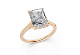 Elina Radiant Diamond Engagement Ring