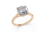 Elina Cushion Square Diamond Engagement Ring