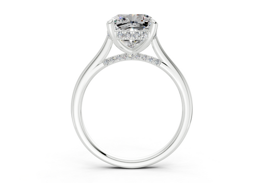 Maelle Cushion Square Diamond Engagement Ring