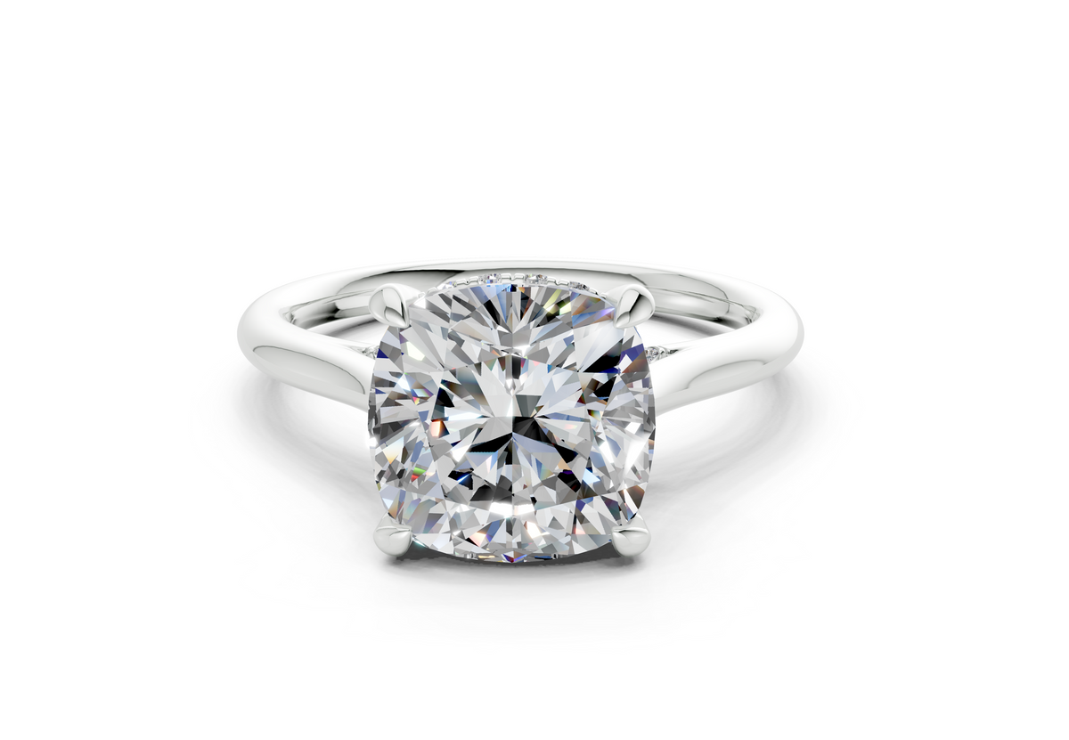 Iliana Cushion Square Diamond Engagement Ring