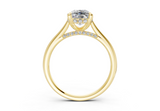 Emine Elongated Cushion Diamond Engagement Ring