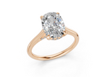 Emine Elongated Cushion Diamond Engagement Ring