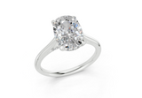 Emine Elongated Cushion Diamond Engagement Ring