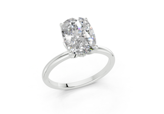 Vivienne Elongated Cushion Diamond Engagement Ring