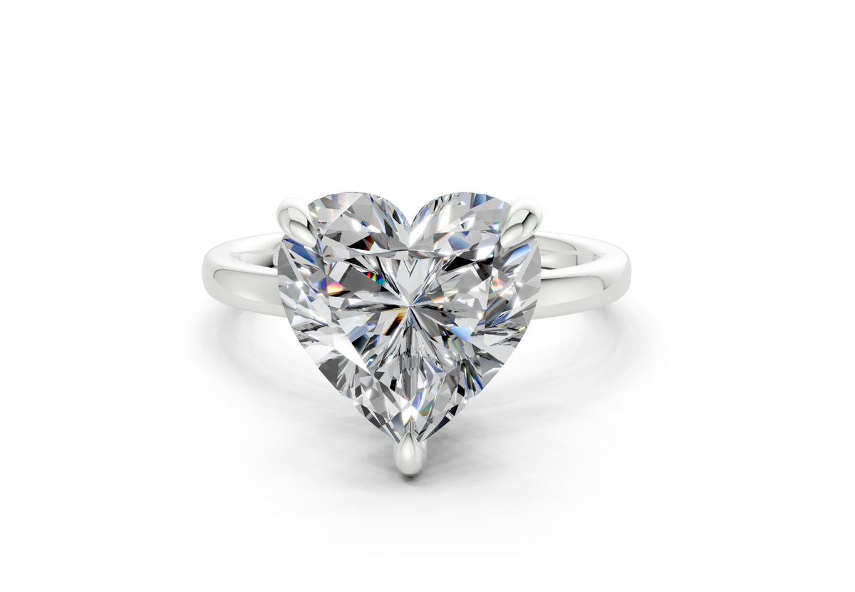 Liara Heart Diamond Engagement Ring