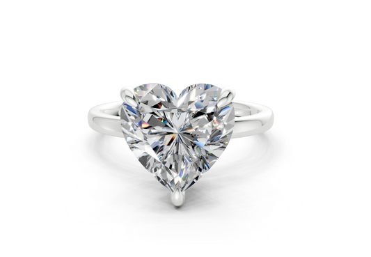 Sorrel Heart Diamond Engagement Ring