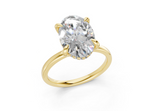 Delia Oval Diamond Engagement Ring