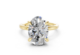 Delia Oval Diamond Engagement Ring