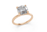 Delia Cushion Square Diamond Engagement Ring