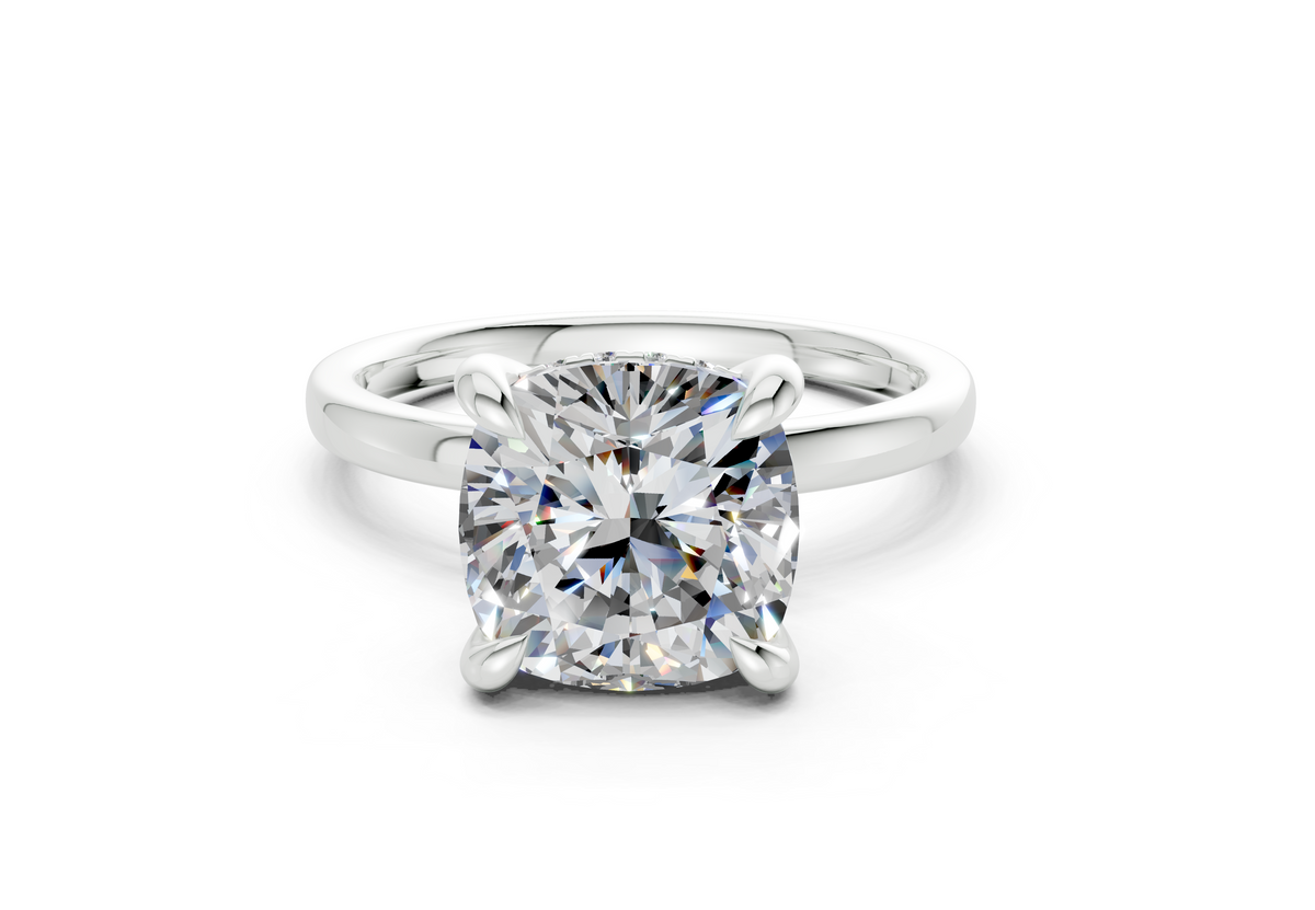 Liara Cushion Square Diamond Engagement Ring