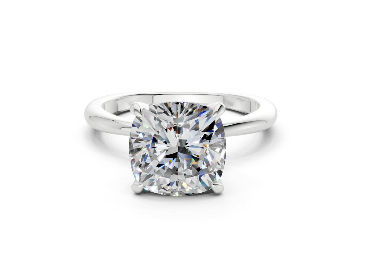 NOvalle Cushion Square Diamond Engagement Ring