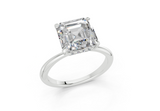 Novalle Asscher Diamond Engagement Ring