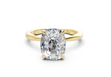 Novalle Elongated Cushion Diamond Engagement Ring