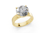 Daris Round Diamond Engagement Ring