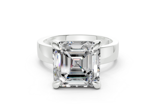 Daris Asscher Diamond Engagement Ring