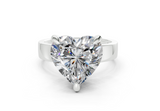 Daris Heart Diamond Engagement Ring