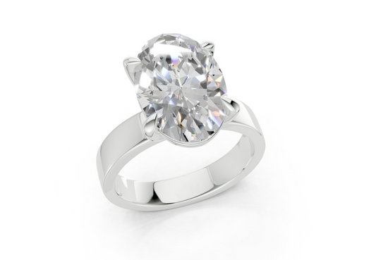 Daris Oval Diamond Engagement Ring