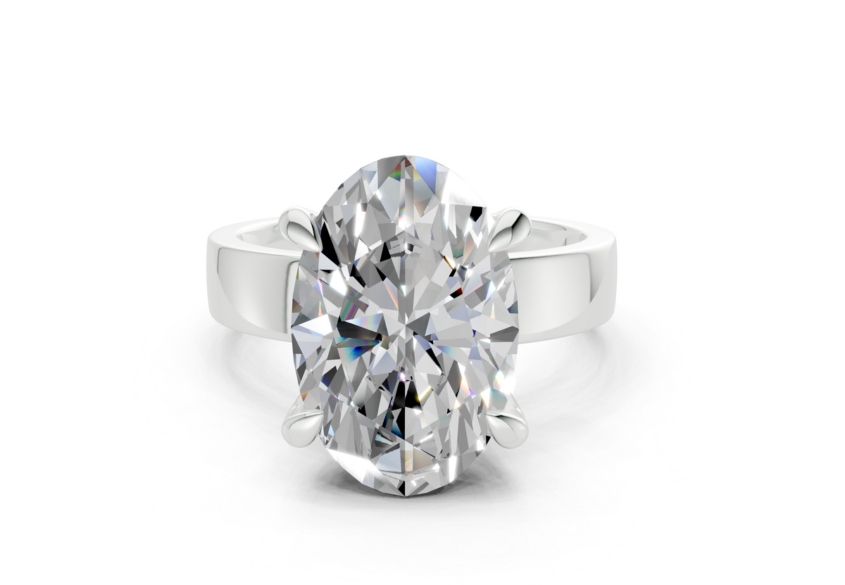 Veya Oval Diamond Engagement Ring