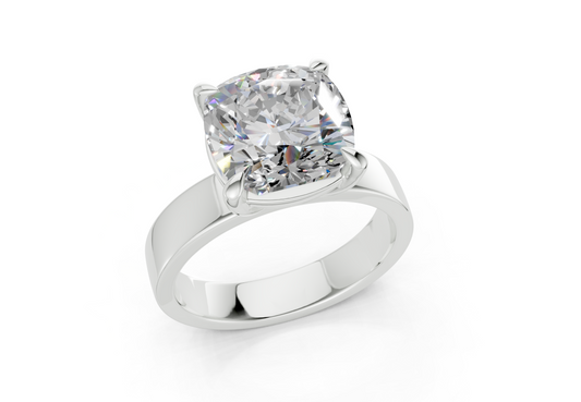 Celene Cushion Square Diamond Engagement Ring