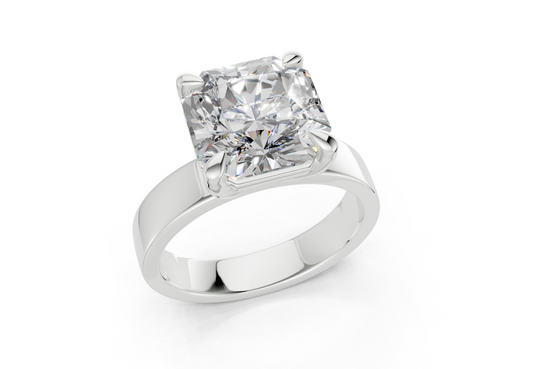 Verna Radiant Square Diamond Engagement Ring