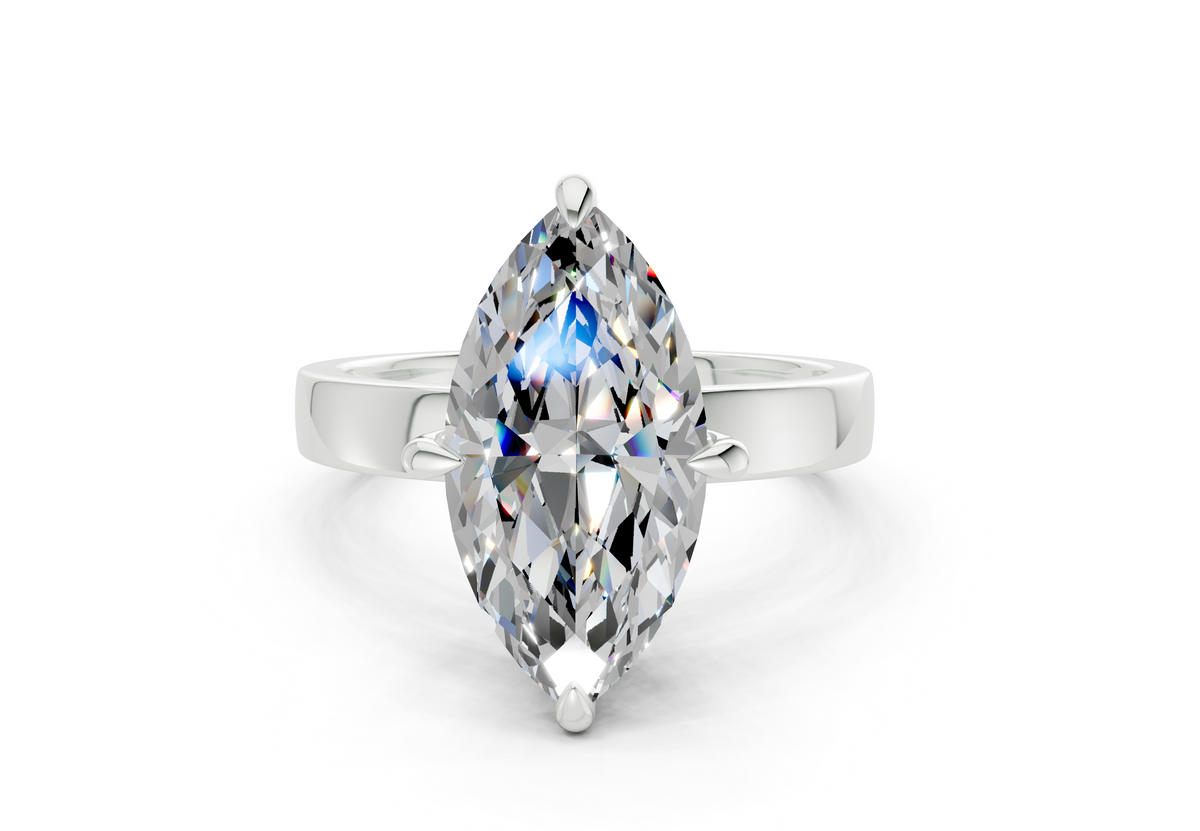 Vivia Marquise Diamond Engagement Ring