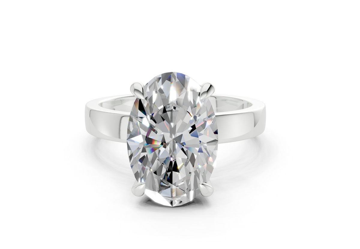 Elva Oval Diamond Engagement Ring