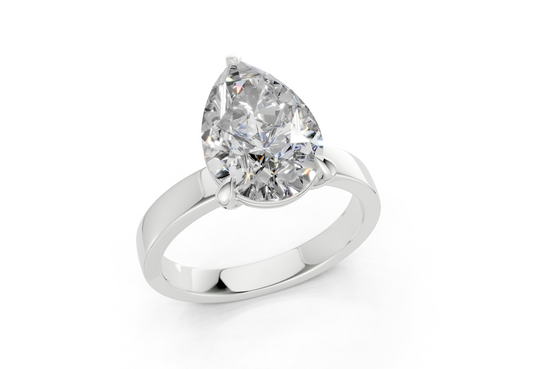 Elva Pear Diamond Engagement Ring