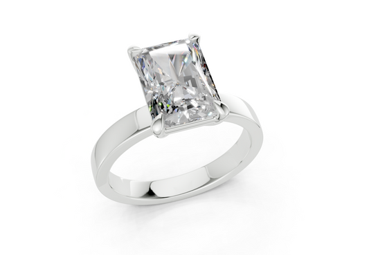 Vivia Radiant Diamond Engagement Ring