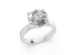 Elva Round Diamond Engagement Ring