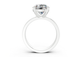 Vivia Round Diamond Engagement Ring