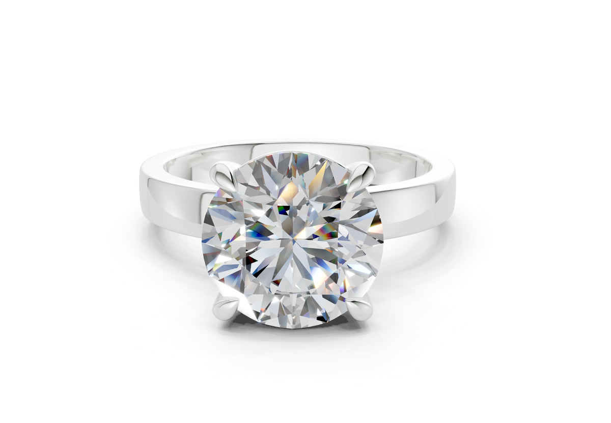 Vivia Round Diamond Engagement Ring