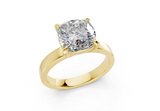 Elva Cushion Square Diamond Engagement Ring