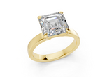 Elva Asscher Diamond Engagement Ring