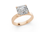 Elva Asscher Diamond Engagement Ring