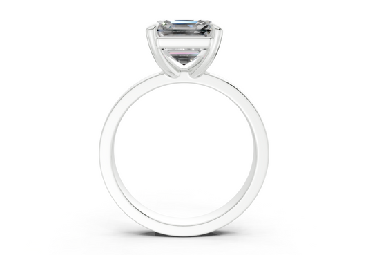 Elva Asscher Diamond Engagement Ring