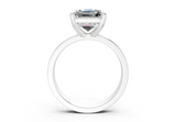 Elva Asscher Diamond Engagement Ring