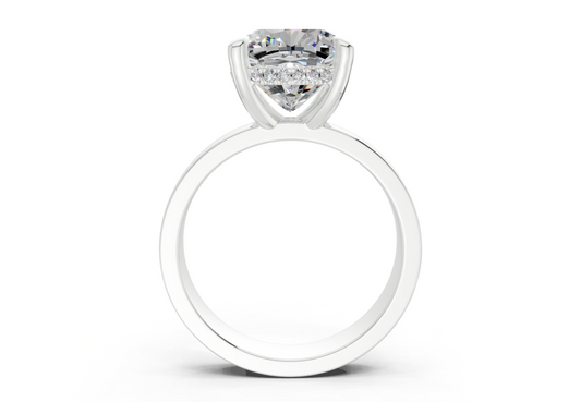 Sabira Cushion Square Diamond Engagement Ring