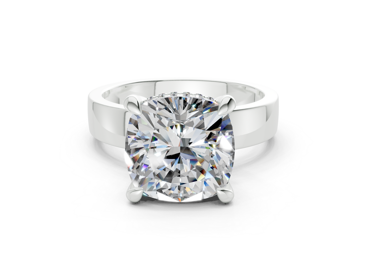 Sabira Cushion Square Diamond Engagement Ring