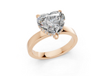 Esra Heart Diamond Engagement Ring