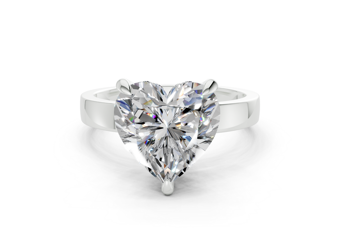 Cyra Heart Diamond Engagement Ring