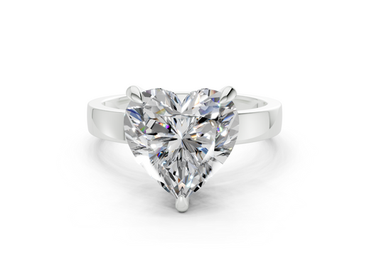 Esra Heart Diamond Engagement Ring