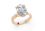 Esra Oval Diamond Engagement Ring