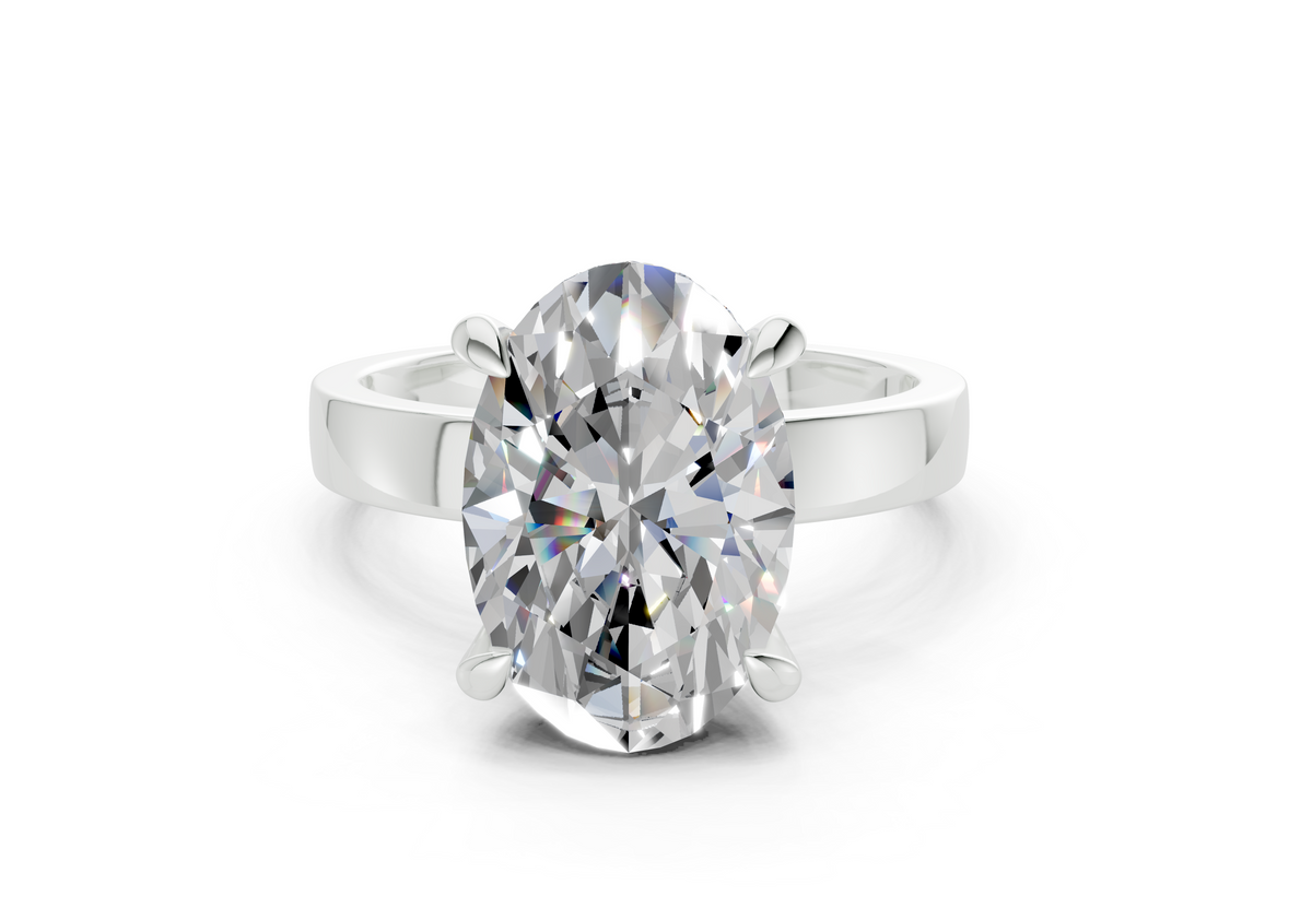 Cyra Oval Diamond Engagement Ring