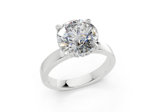 Esra Round Diamond Engagement Ring