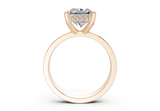 Esra Radiant Square Diamond Engagement Ring