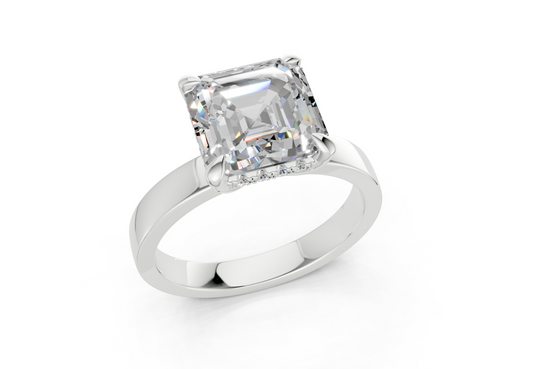 Cyra Asscher Diamond Engagement Ring