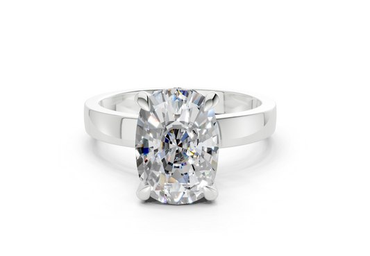 Esra Elongated Cushion Diamond Engagement Ring