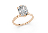 Liliane Elongated Cushion Diamond Engagement Ring