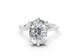 Liliane Elongated Cushion Diamond Engagement Ring